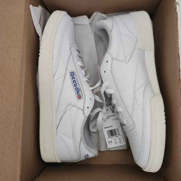 Reebok Club C Vintage Tennis for Men, White Mens Shoes,  White 9.5 main image 5